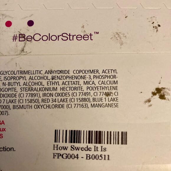 4 pks, Color Street Nail Polish Strips, Moonburst, How Swede It Is - Picture 3 of 3